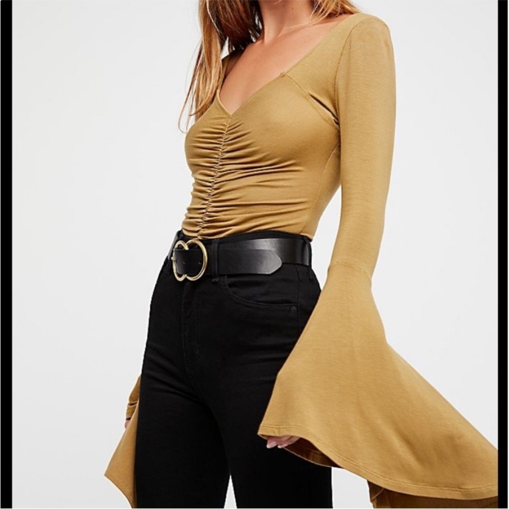Free People What A Babe Top in Moss | S